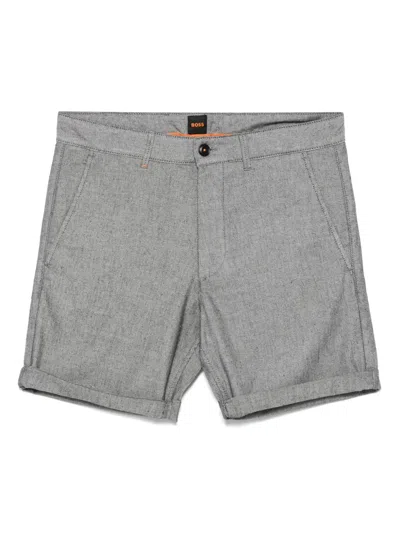 Hugo Boss Mélange-effect Chino Shorts