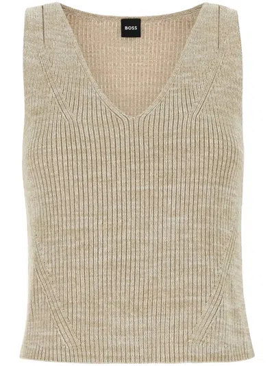 HUGO BOSS MÉLANGE-EFFECT TOP