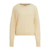 Hugo Boss Melange Sweater In Cashmere With Seam Details In Multi