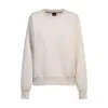 Hugo Boss Melange Sweatshirt With Double B Monogram In White