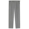 Hugo Boss Melange Tapered-fit Trousers In Virgin Wool In Silver