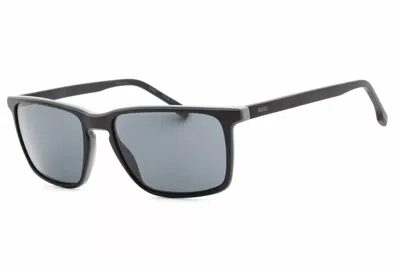 Hugo Boss Men's 1556/o/s Sunglasses In Matte Black Grey / Grey