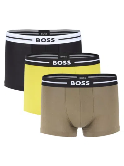 Hugo Boss Men's 3-pack Boxer Briefs In Neutral