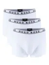 Hugo Boss Men's 3-pack Logo Trunks In White
