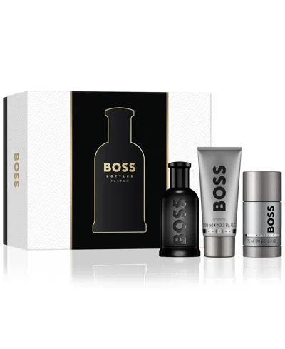 Hugo Boss Men's 3-pc. Boss Bottled Parfum Gift Set In White
