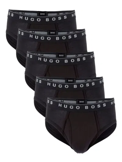 Hugo Boss Men's 5-pack Logo Briefs In Black