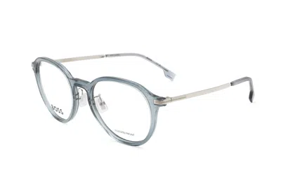 Hugo Boss Round-frame Glasses In Blue