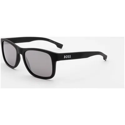 Hugo Boss Men's 55mm Matte Black Sunglasses Boss1568-s-003-t4