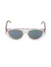 Hugo Boss Men's 56mm Oval Sunglasses In Metallic