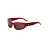 Hugo Boss Red-acetate Optical Frames With 3d Monogram In Red