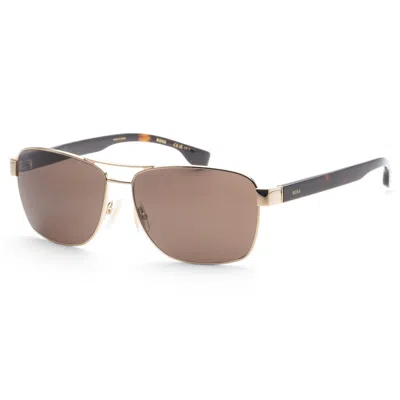 Hugo Boss Men's 60mm Brown Gold Sunglasses