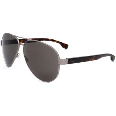 Hugo Boss Men's 63 Mm Brown Sunglasses In Multi