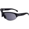 Hugo Boss Men's 69 Mm Grey Sunglasses In Black