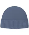 Hugo Boss Men's Akaio Turn-up Beanie Hat In Blue