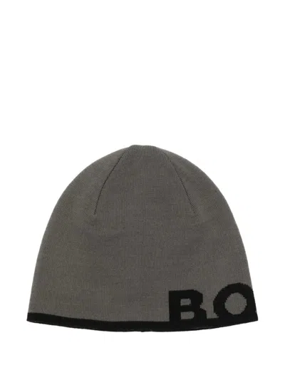 Hugo Boss Men's Arev Wool Beanie, Black
