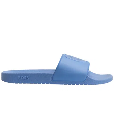 Hugo Boss Men's Aryeh World Cup Slides In Blue