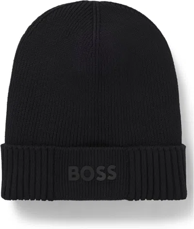 Hugo Boss Men's Asic Beanie, Black