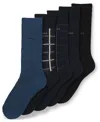 Hugo Boss Men's Assorted Socks Gift Set, 5-pack In Black