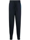 Hugo Boss Men Authentic Dark Navy Blue Lounge Joggers Pants In Blue