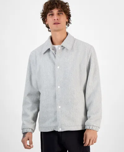 Hugo Boss Men's Baks Snap-front Coach Jacket In Natural