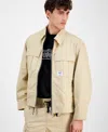 Hugo Boss Men's Bino Long Sleeve Four-pocket Zip-front Jacket In Medium Beige