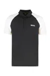 Hugo Boss Boss Technical Fabric Polo Shirt In Black