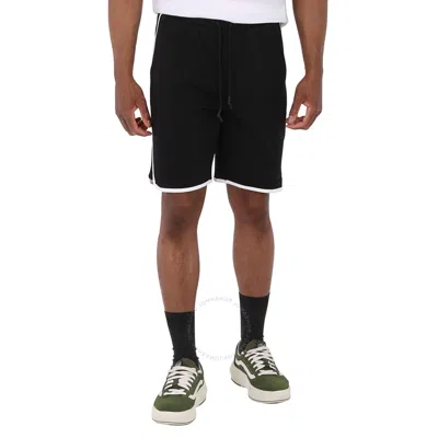 Hugo Boss Men's Black Contrast Binding Cotton-blend Hover Sport Shorts