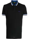 Hugo Boss Paddy 2 Cotton Polo Shirt In Black