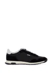 Hugo Boss Sneakers Open Blue Zayn Wash Effect In Black