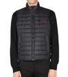 Hugo Boss Black Mock Collar Jacket In Multi