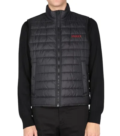 HUGO BOSS MEN BLACK MOCK COLLAR JACKET, S LUXURY JACKETS FOR MEN DARVEYS
