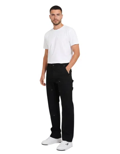 Hugo Boss Men Black Slim Cargo Trousers In Multi