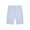 Hugo Boss Men's Blue Kane Regular-fit Stretch Cotton Shorts In Blue