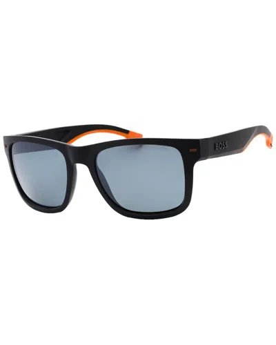 Hugo Boss Men's Boss 1496/s 55mm Polarized Sunglasses In Blue