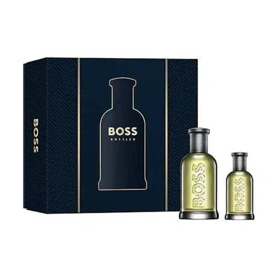 Hugo Boss Men's Boss Bottled Gift Set Fragrances 3616304966798 In Transparent