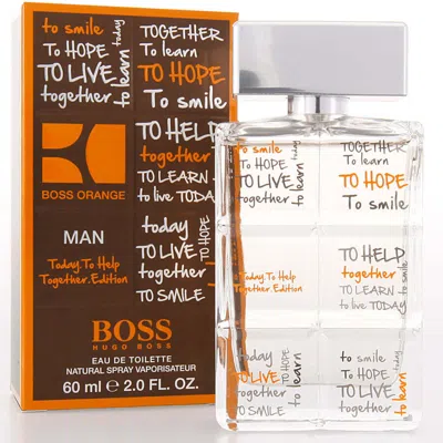 Hugo Boss Men's Boss Orange Man Charity Edition Edt Spray 2 oz Fragrances 737052513805 In Transparent