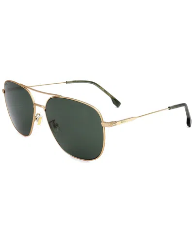 Hugo Boss Men's Boss1557 62mm Sunglasses In Gold