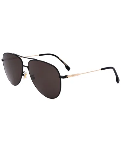 Hugo Boss Men's Boss1558 63mm Sunglasses In Black