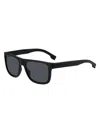 Hugo Boss Men's Boss1647s 55mm Rectangular Sunglasses In Black