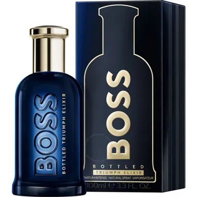 Hugo Boss Men's Bottled Triumph Elixir Intense Parfum 3.3 oz Fragrances 3616305160584 In White
