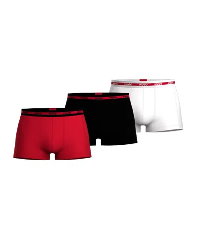 Hugo Boss Men's Boxer Briefs In Red