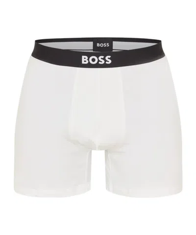 Hugo Boss Men's Boxer Briefs In White
