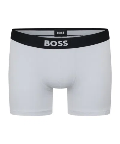 Hugo Boss Men's Boxer Briefs In White