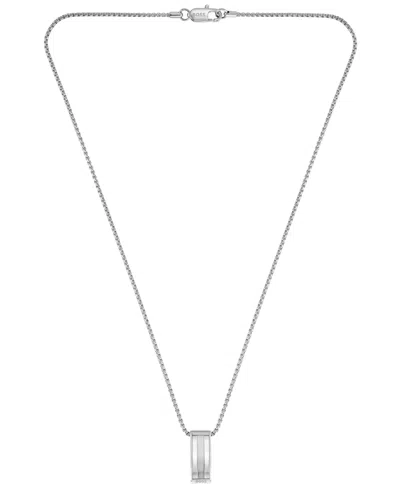 Hugo Boss Men Brooks Stainless Steel Necklace In Silver