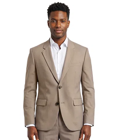 Hugo Boss Brown Single Breasted Blazer In Multi