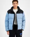 Hugo Boss Men's Byres Logo Puffer Jacket In Navy