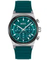 Hugo Boss Candor Chronograph, 41mm In Green