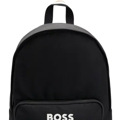 Hugo Boss Catch 3.0 Logo-appliqué Backpack In Black