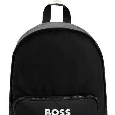 Hugo Boss Catch 3.0 Logo-appliqué Backpack In 黑色