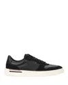 Hugo Boss Men's Clint Lace Up Leather Trainers In Black